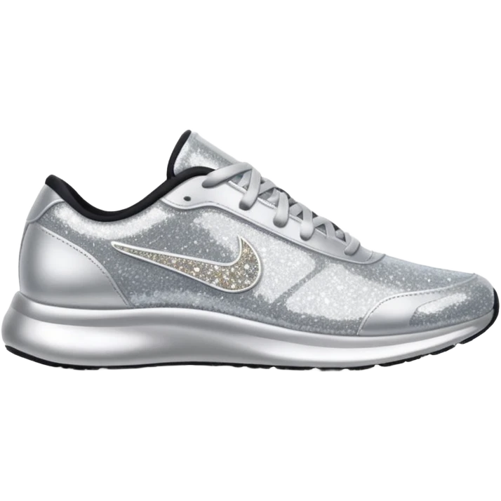 glitter running shoes no brand emoji