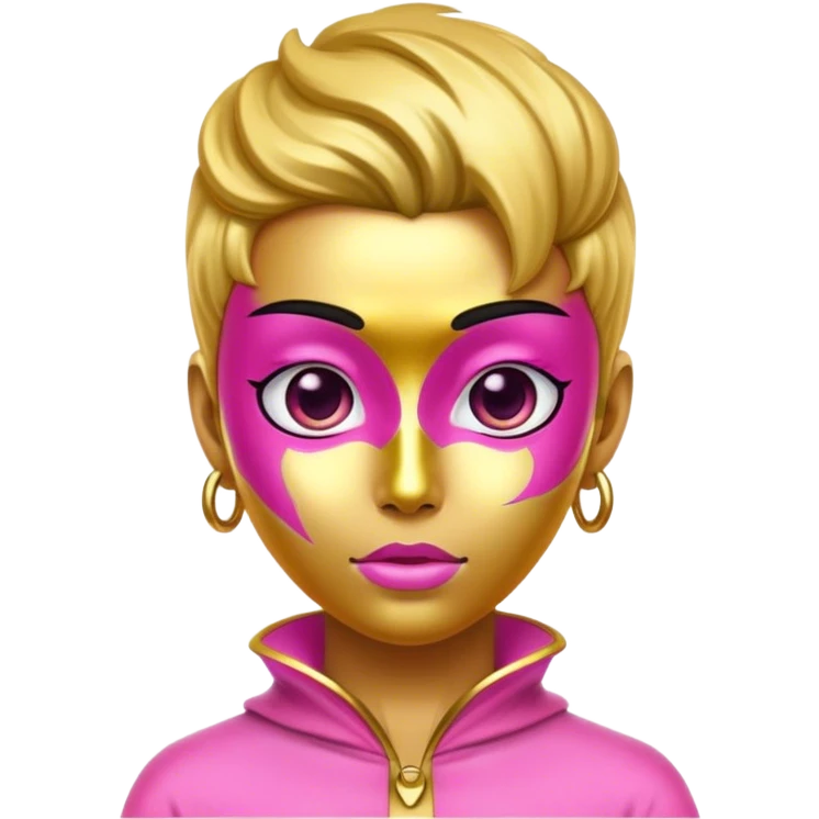 belief gold pink emoji