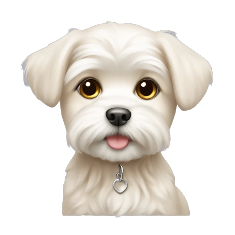 maltese puppy beige emoji