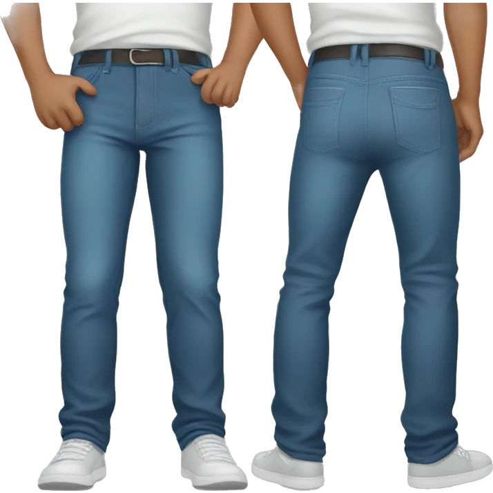 Guy sticking his pants back emoji