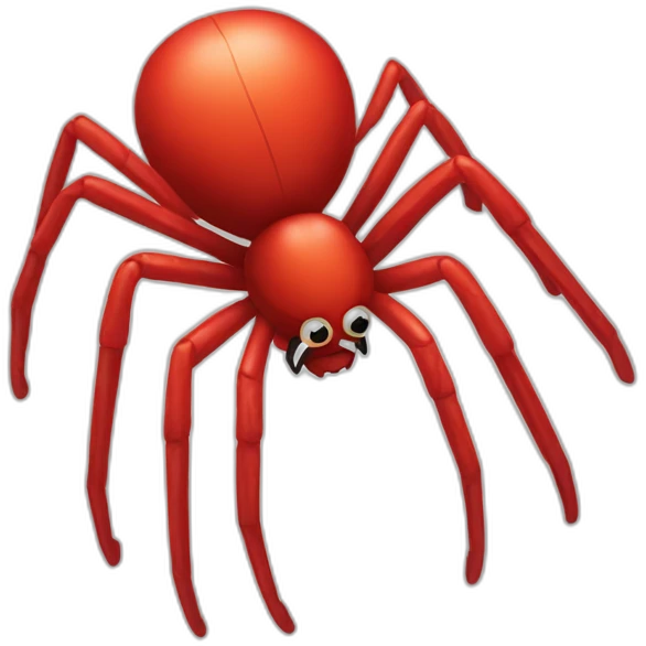 a red spider emoji