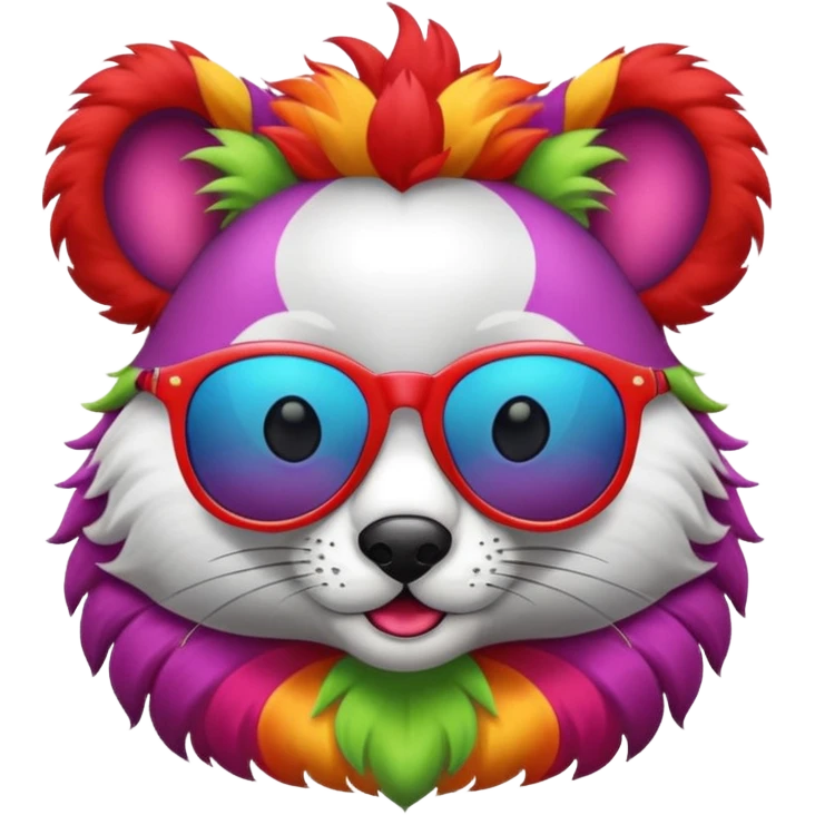 a sunglasses circus animal emoji