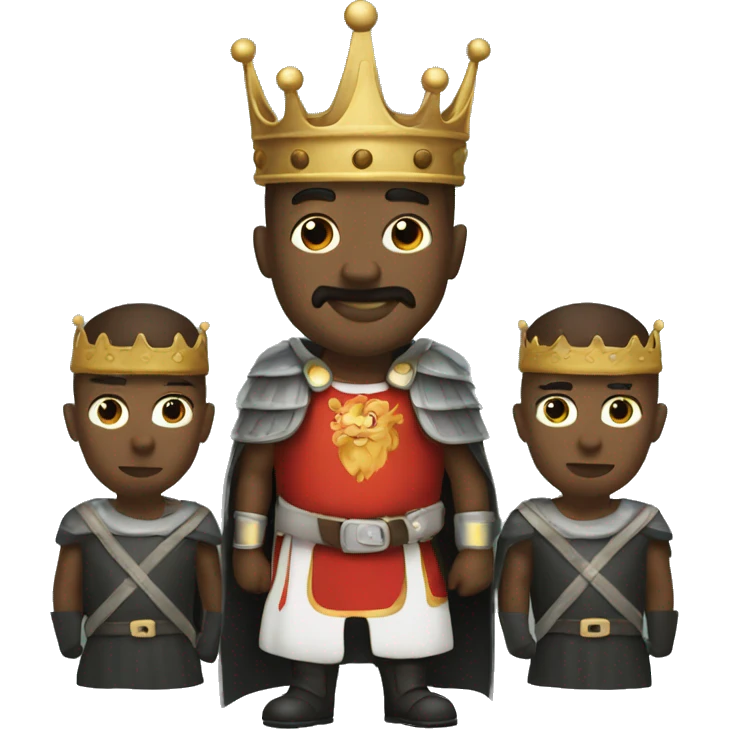 A king  with guards emoji