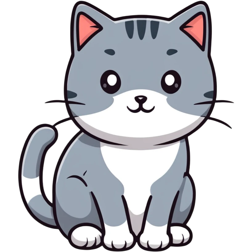 gray cat emoji
