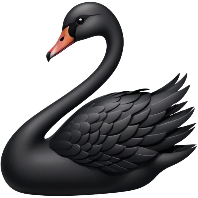 Black swan emoji