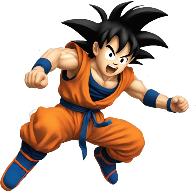 Goku flying emoji