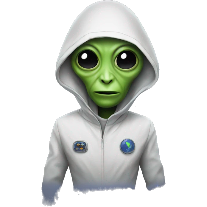 Alien is making podcast   emoji