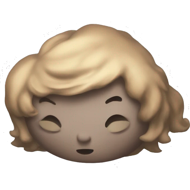 pelinegra durmiendo  emoji