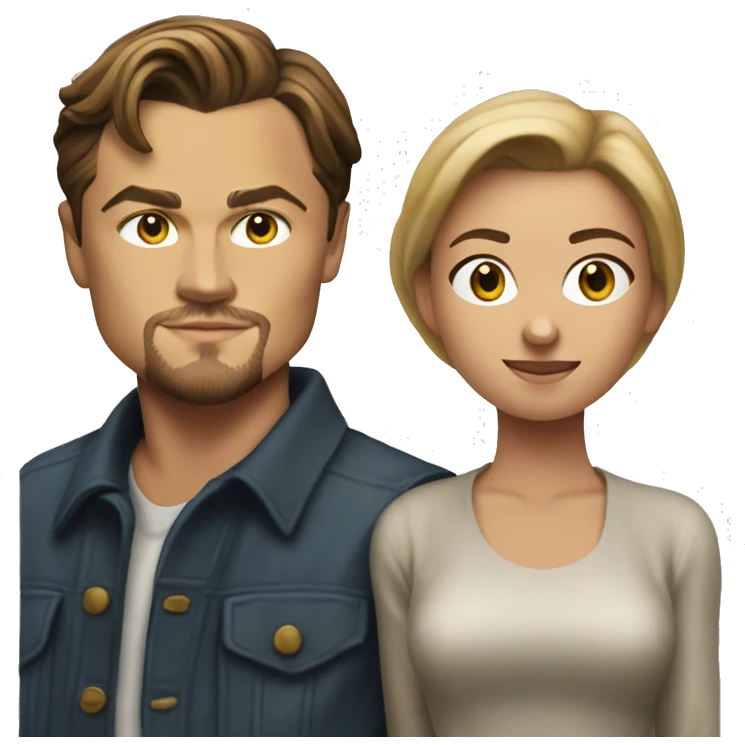 Leonardo DiCaprio with somebody under 25 emoji