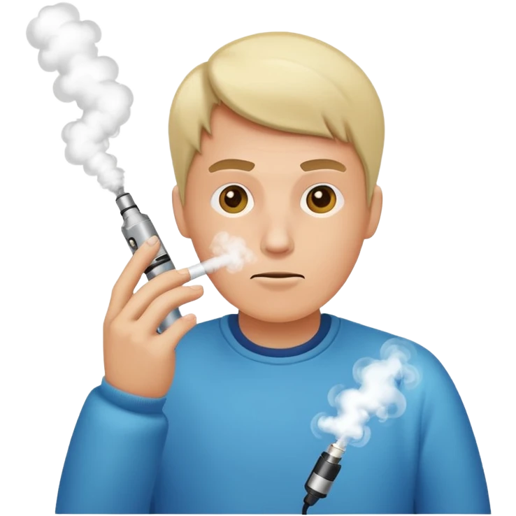 hitting vape emoji