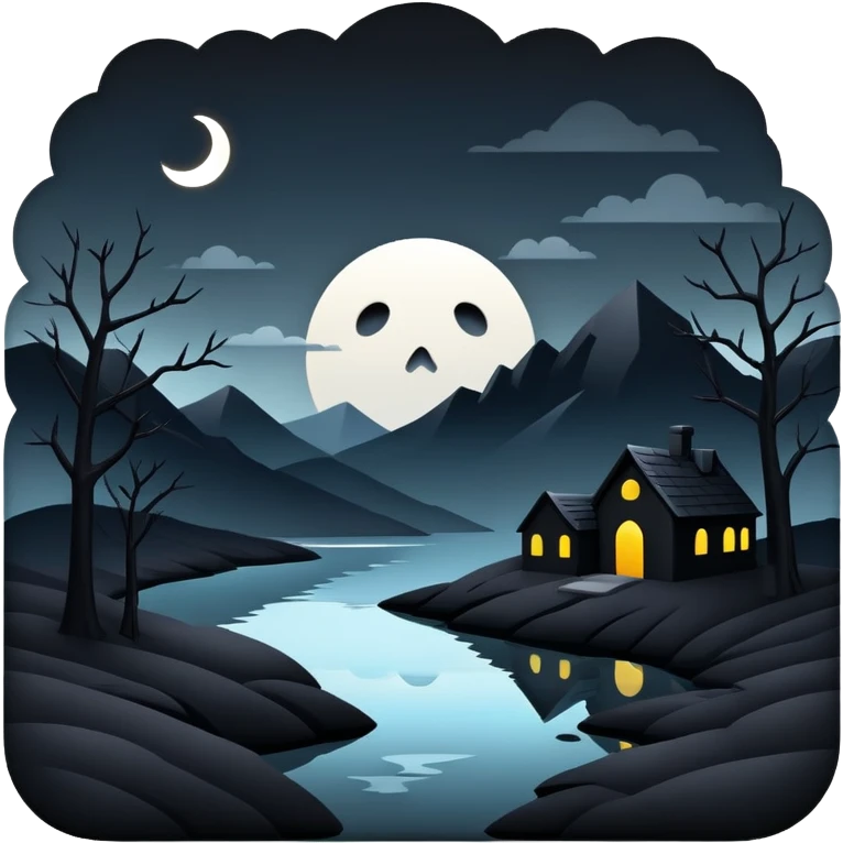 dark edgy scenery  emoji