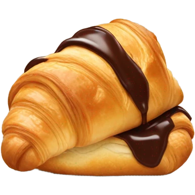 croissant with nutella emoji