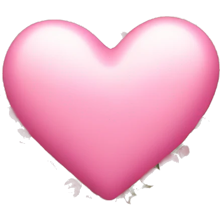 Pink heart with flowers emoji