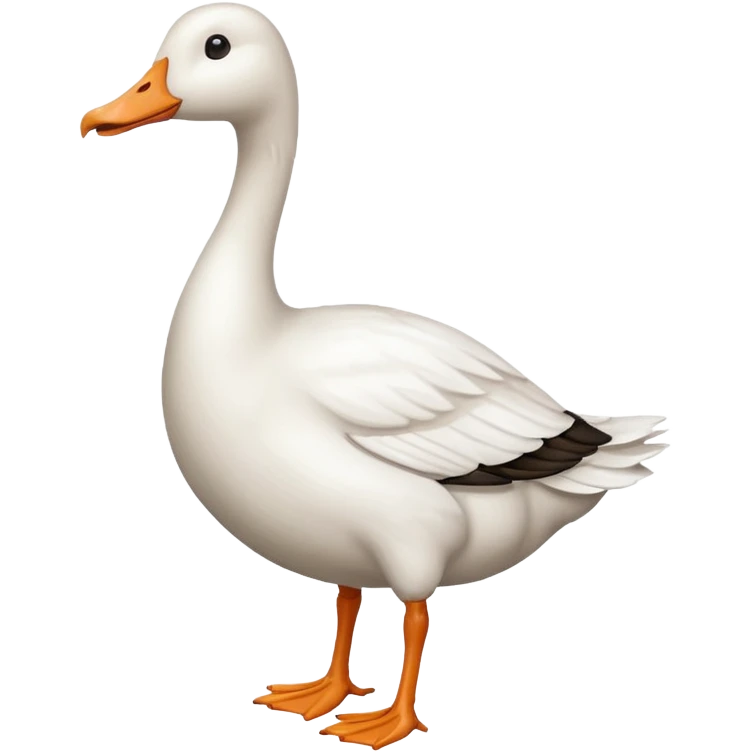white big goose emoji