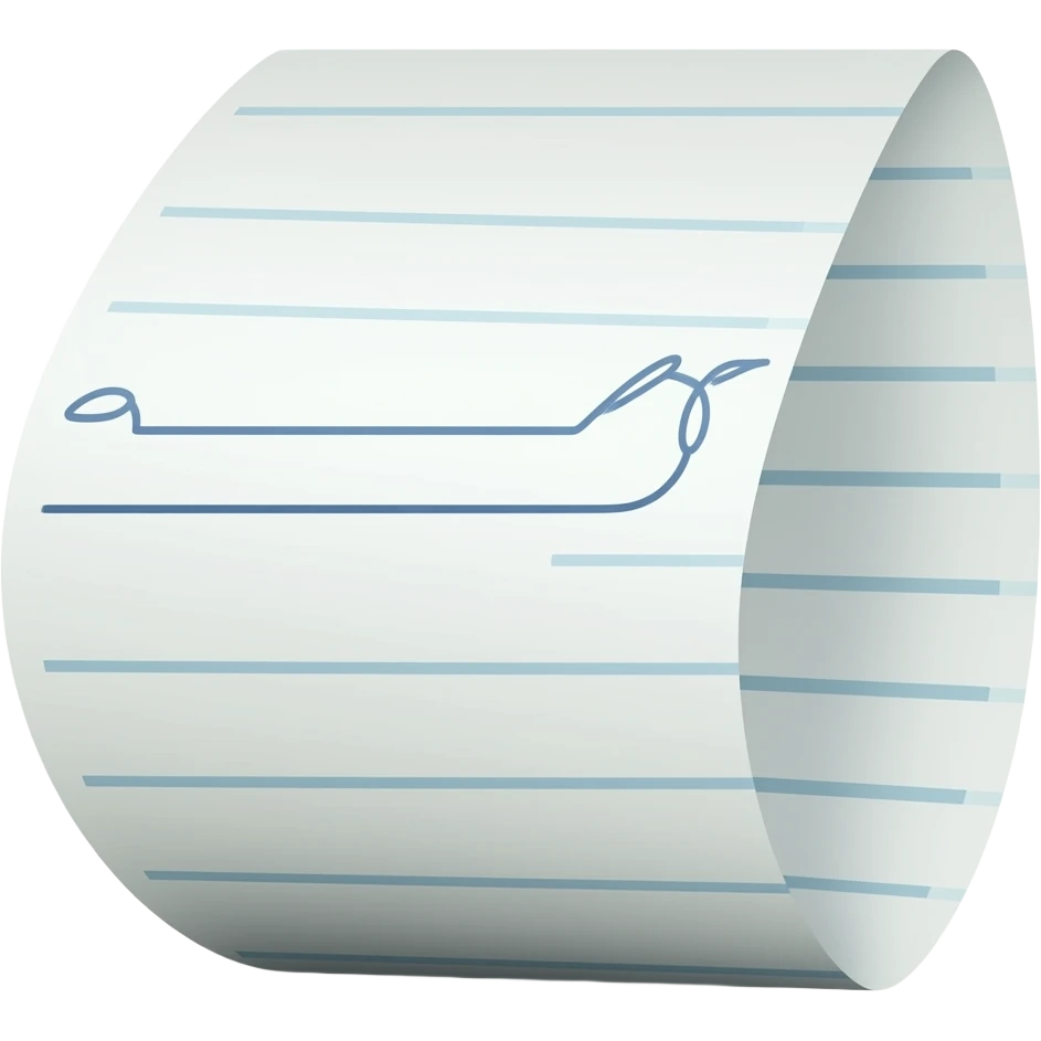 bill (paper rolled check) emoji