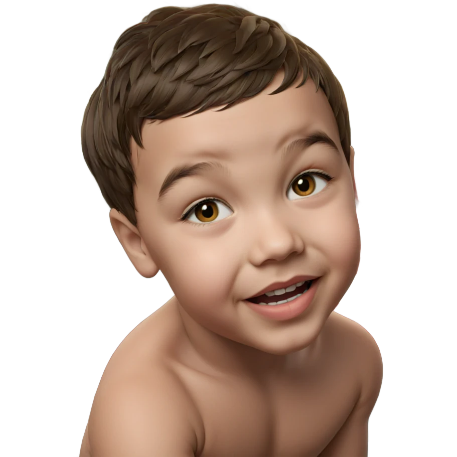 boy by christmas tree emoji