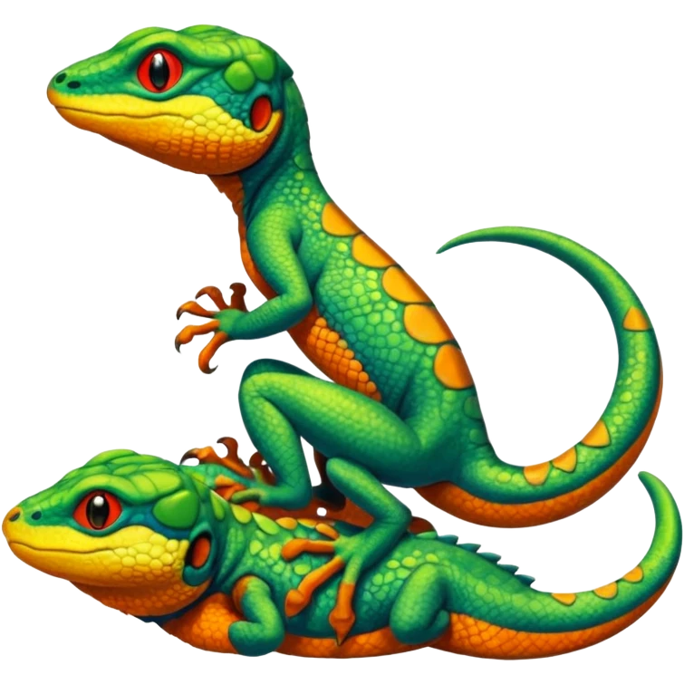 Salandit-Agama-lizard-Kecleon-Treecko emoji