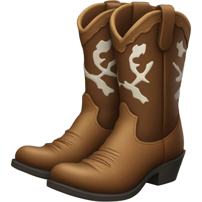 cowboy boots high emoji