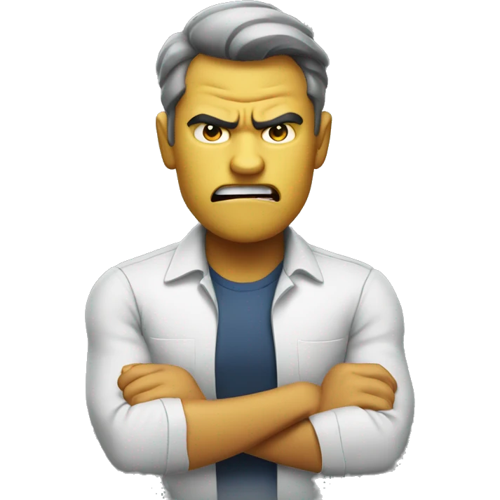 Angry costumer emoji