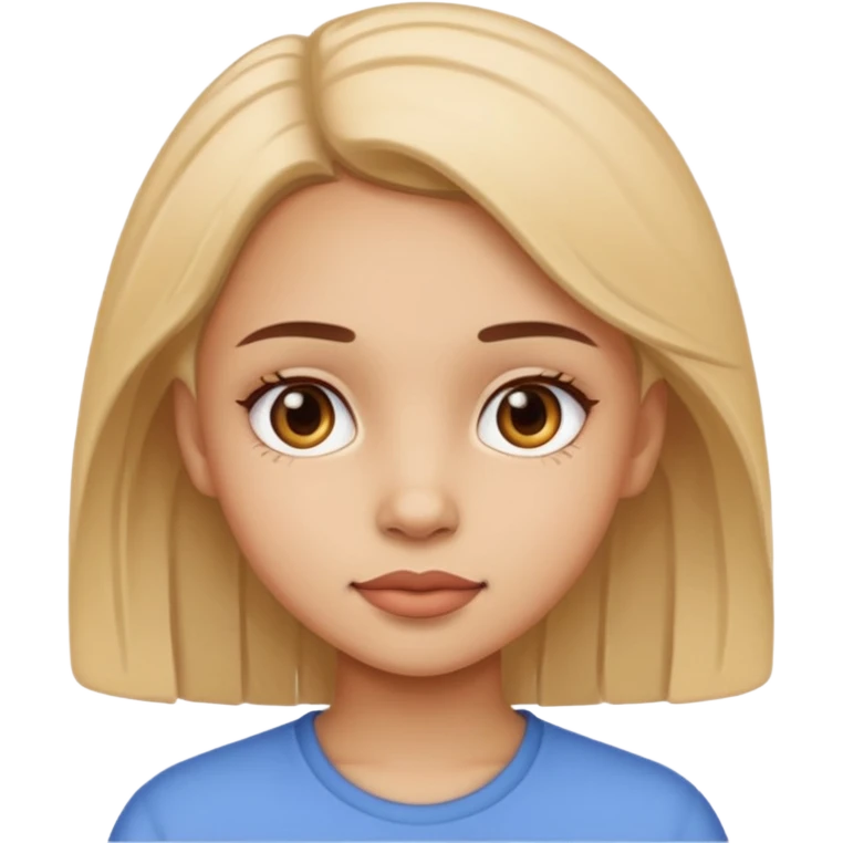 Girl using edit emoji