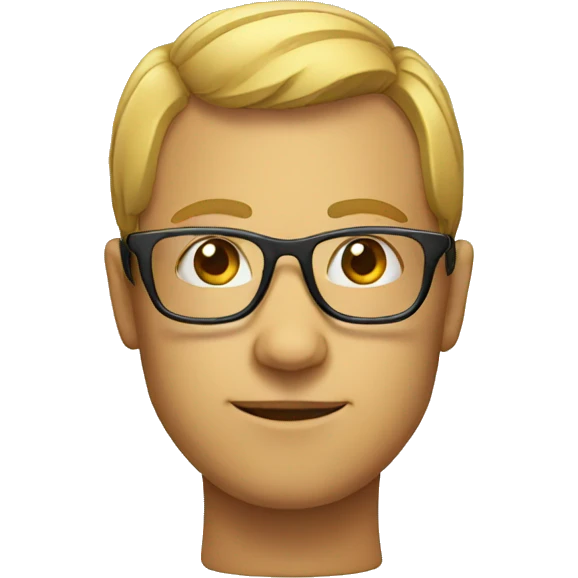 head with glasses emoji