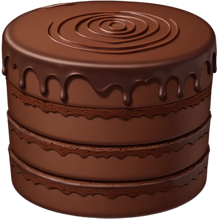 Chocolate slice cake emoji