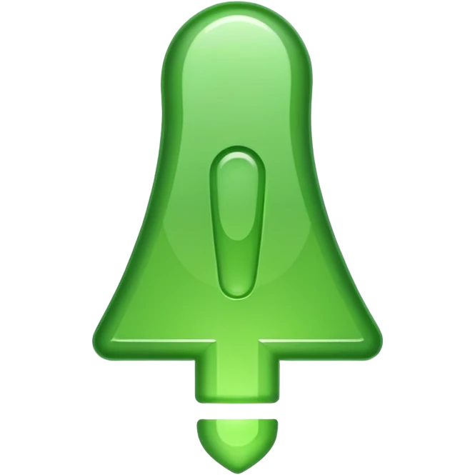 make exclamation mark in light green color emoji emoji