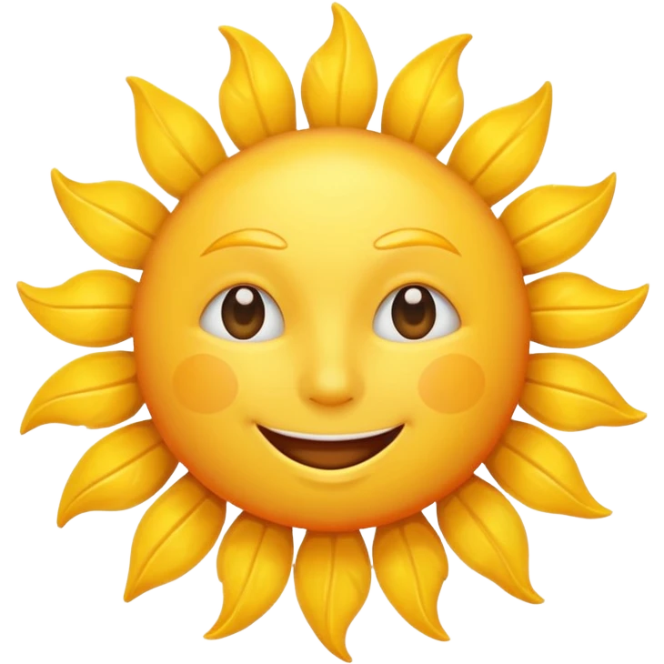 smiling sun emoji
