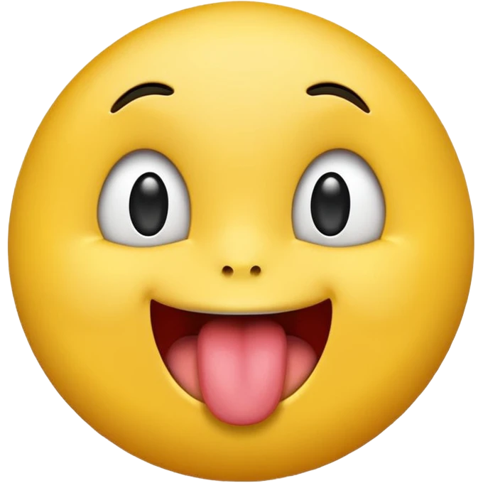 A emoji sticking their tongue out and looking to the side emoji