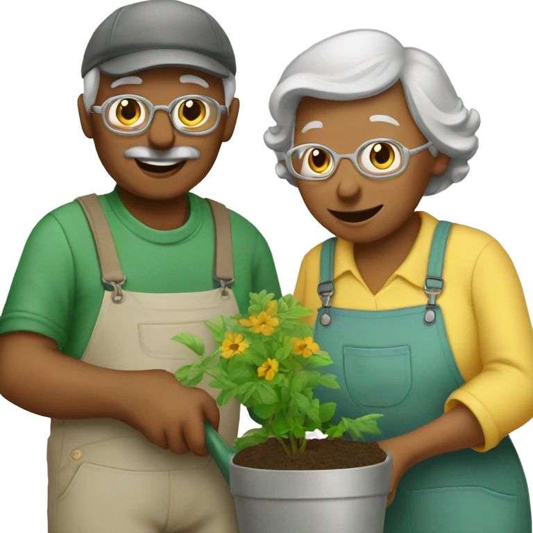 grandparents are gardeners emoji