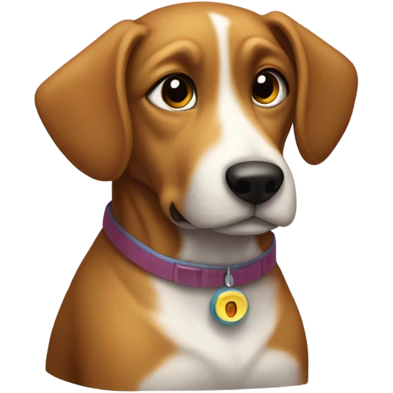 dog listening to music emoji