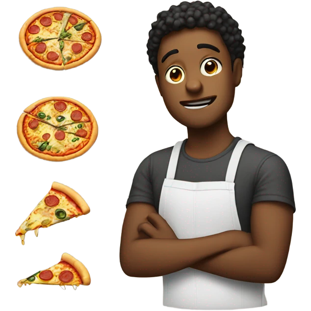 broke boy making pizzas emoji