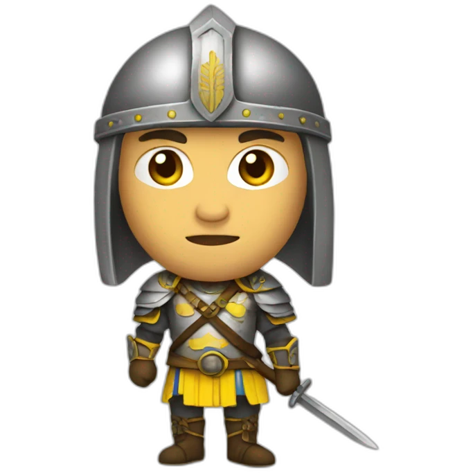 Ukrainian warrior emoji