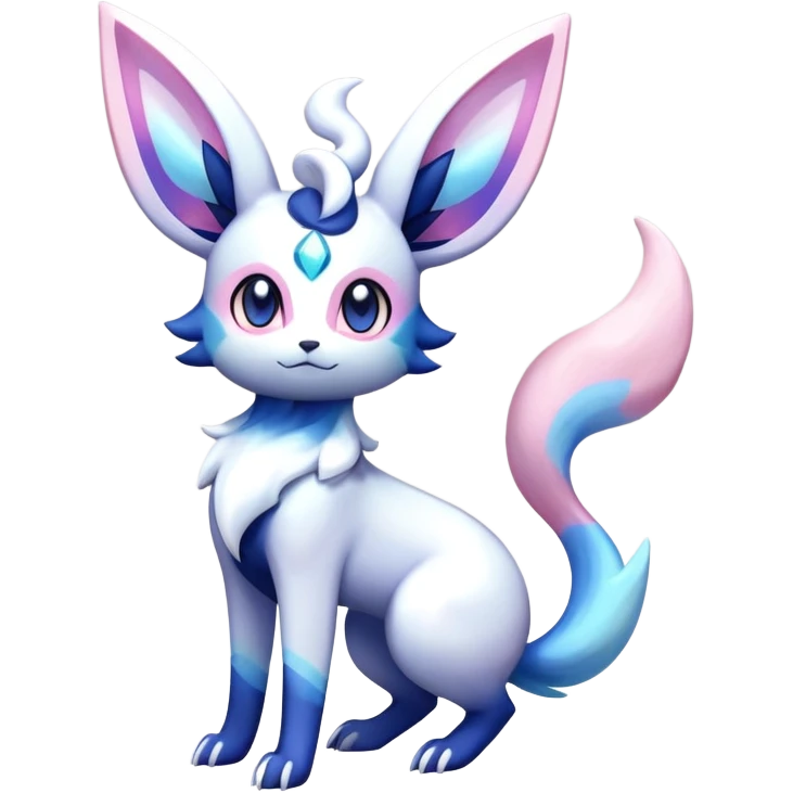 Nebulae Noibat-Sylveon-Meowstic-Umbreon-Fakémon-hybrid-creature (full body)  emoji