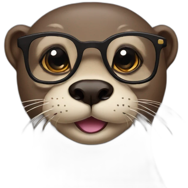 otter with glasses emoji