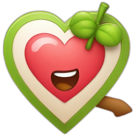 Een hartje met een pijl erdoor emoji