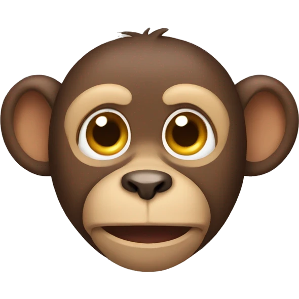 Monkey with dog ears emoji