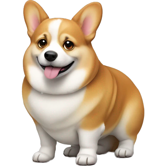 a very fat corgi emoji