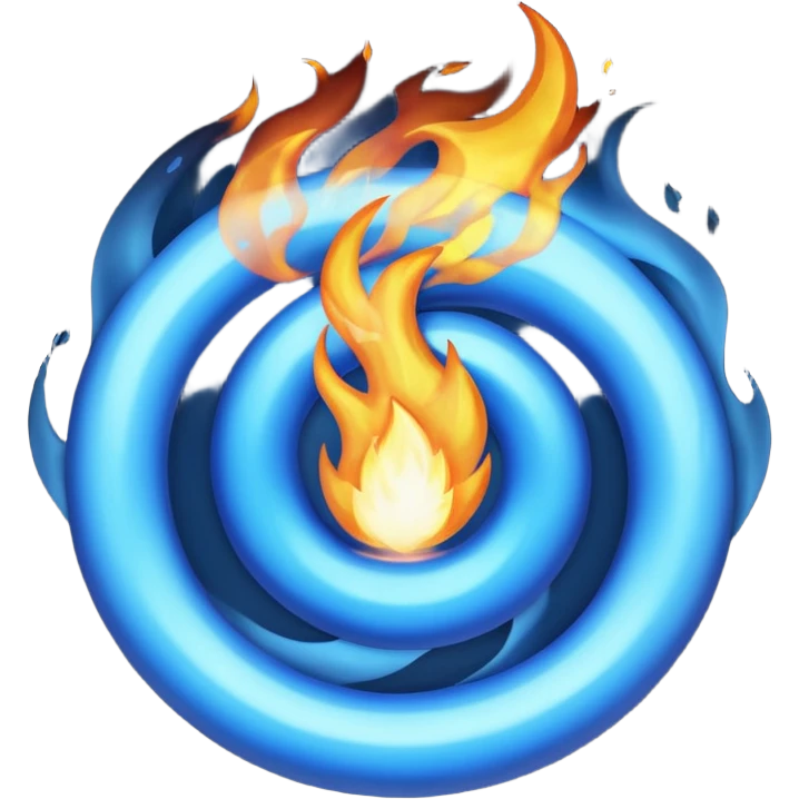 Blue fire emoji