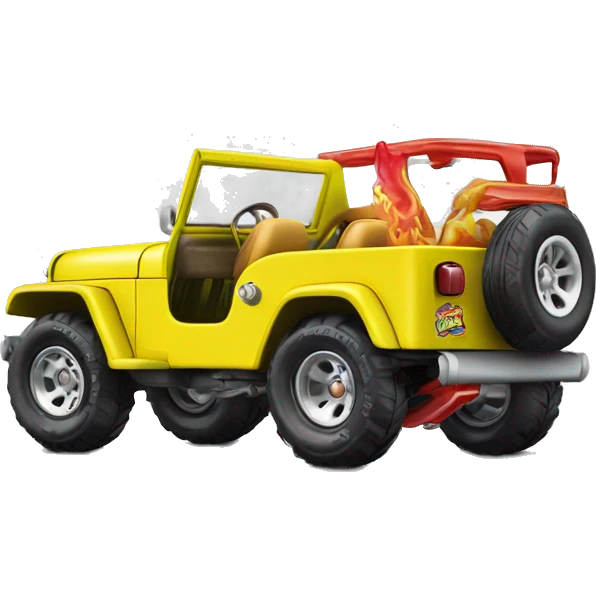 Hot wheels Premium SpongeBob 1953 Willy’s jeep  emoji