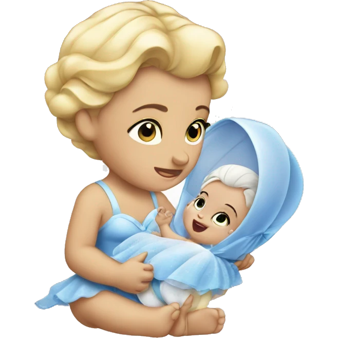baby with cinderella emoji