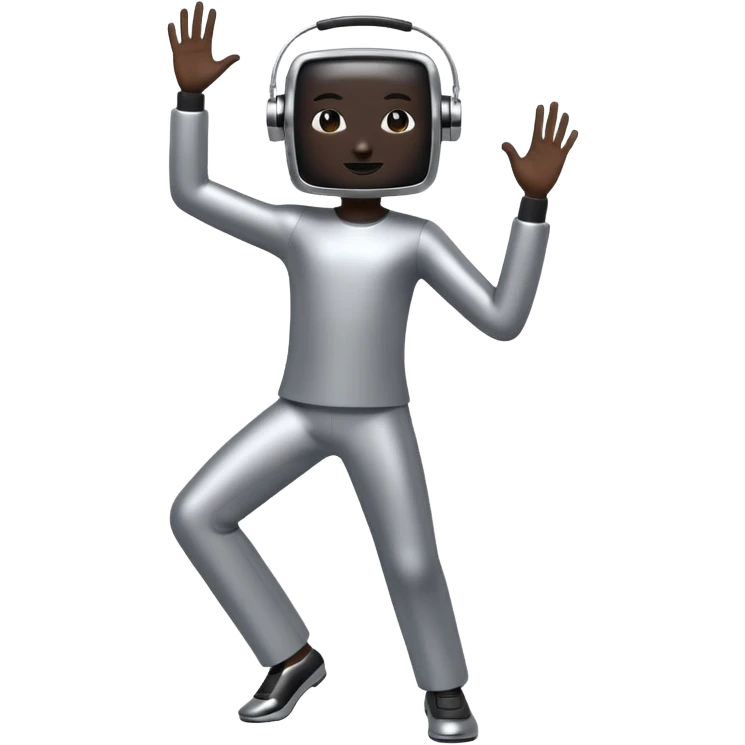 dancing computer emoji