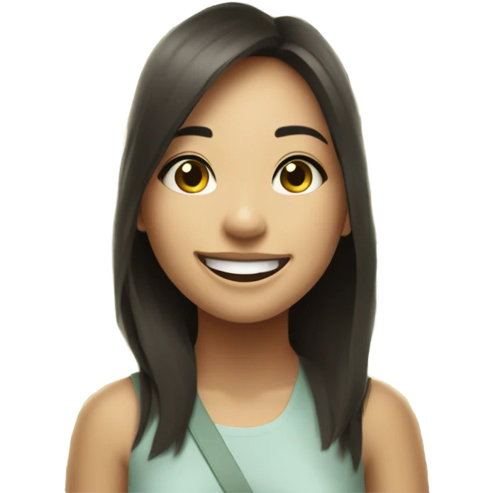 happy hk girl with lots of money and artistic emoji