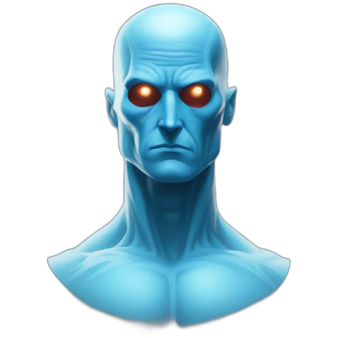 Dr Manhattan from watchmen movie emoji