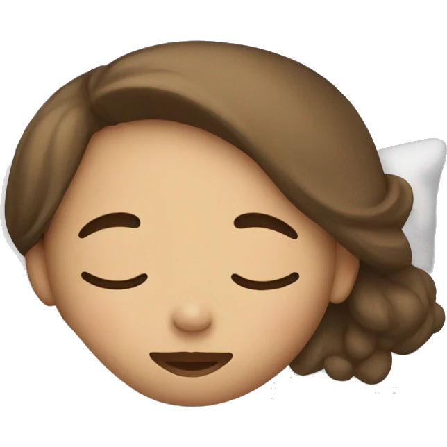 Girl asleep emoji