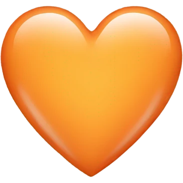 Light orange heart emoji