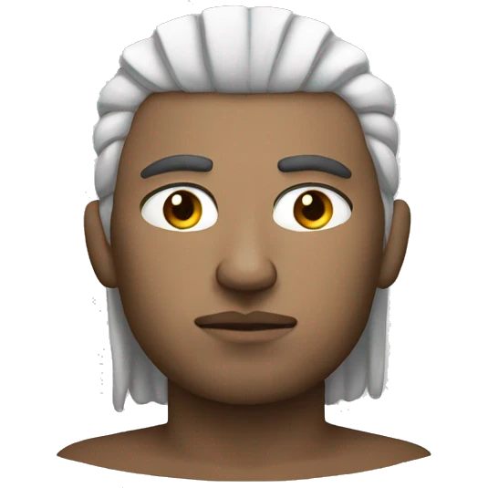 warrior thoughtful head man white skin emoji