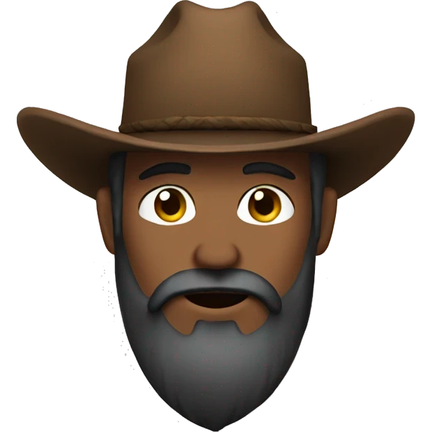 A cowboy with a long beard emoji