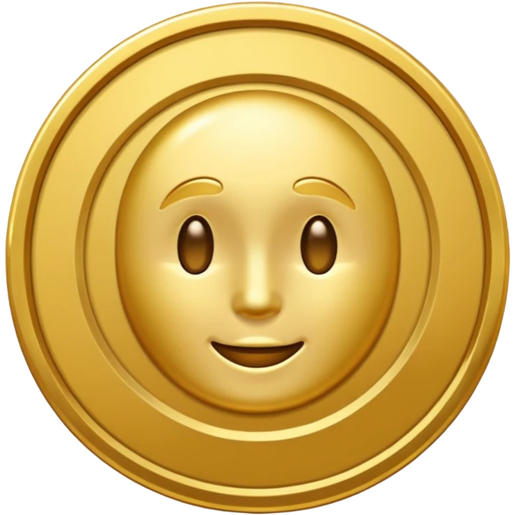 gold coin without designs emoji