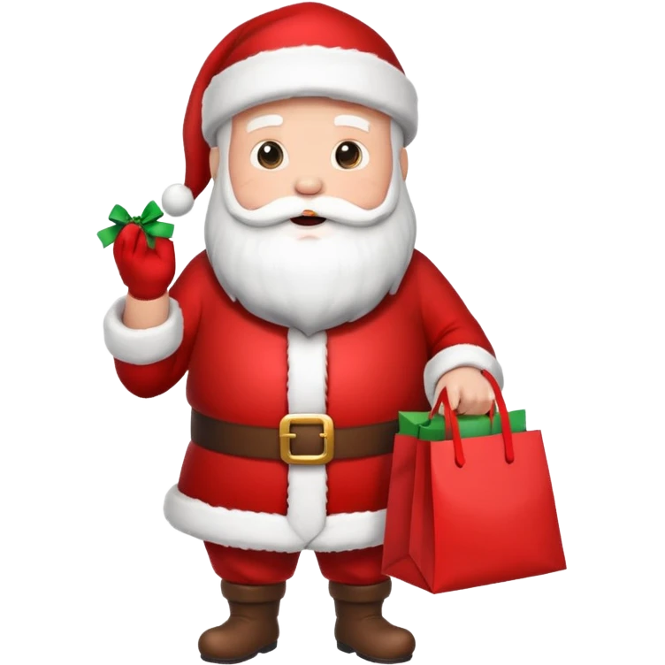 Santa Claus gift bag emoji